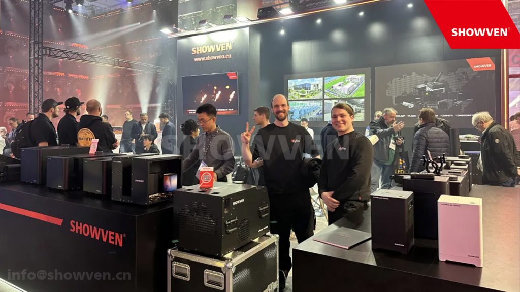 SHOWVEN Released 16 New Products in the Prolight+Sound 2024 Exhibition Including Sparkular, Flame, Smoke, Confetti and Laser